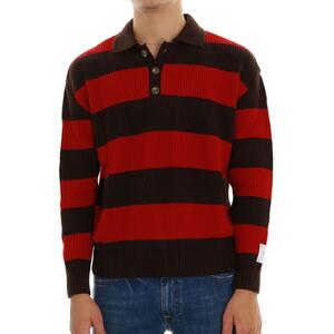 MAGLIA A RIGHE MARRONE